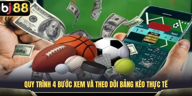 Thể Thao BJ88 – Bảng Kèo Bóng Đá, Tennis, Bóng Rổ Dễ Theo Dõi 3 Các bước cơ bản để quan sát và cập nhật tỷ lệ kèo thực tế